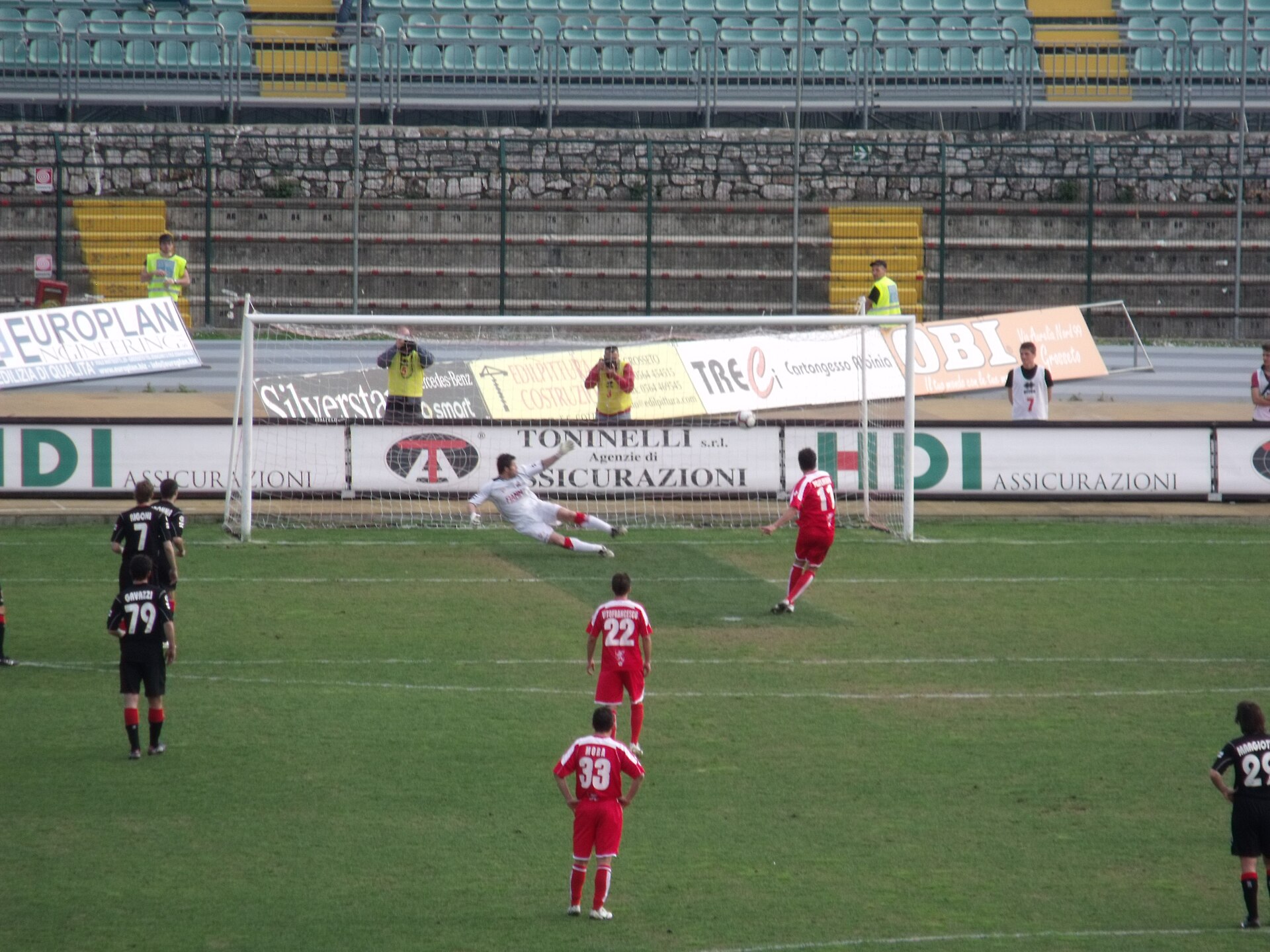 Azione di gioco allo Zecchini